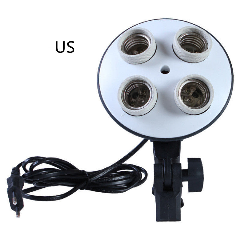 JMT-144202 Ceramic Quadruple Lamp Holder for Studio Photography Lighting
