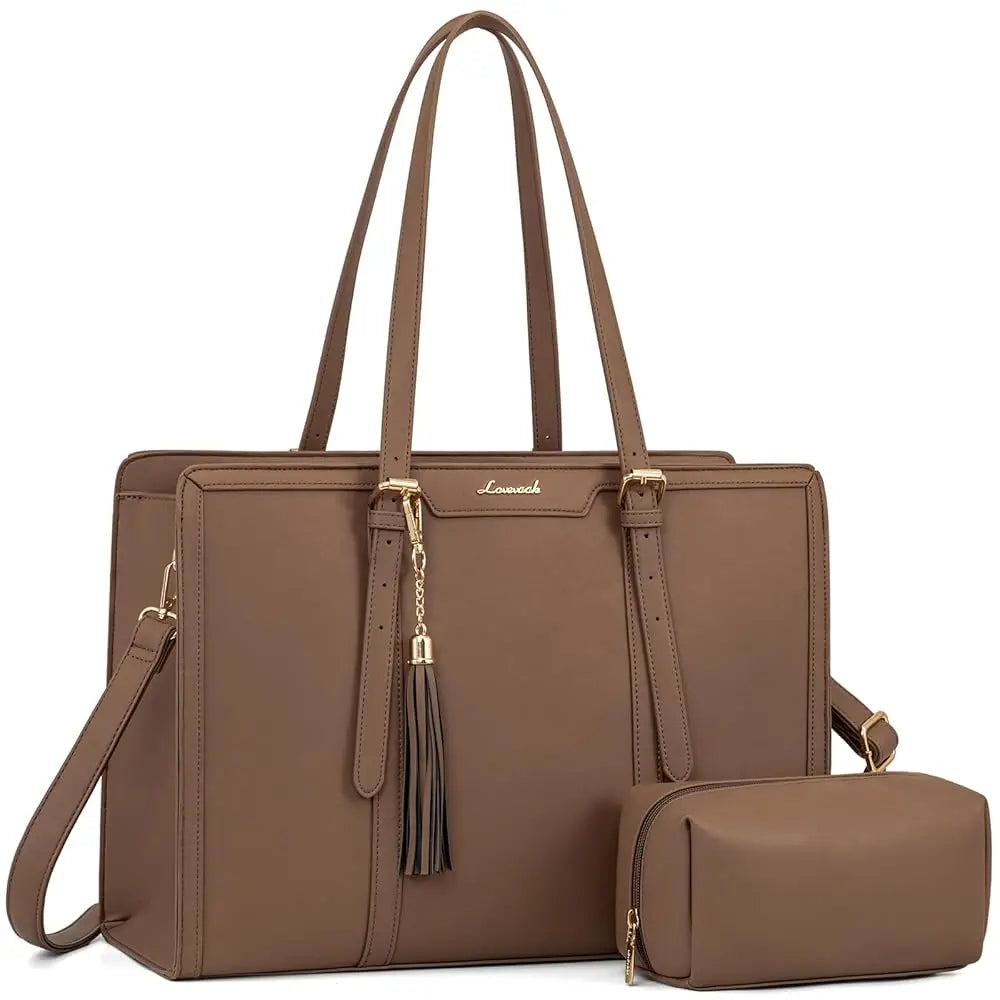 JMT-144650 Stylish 2-Piece Set PU Leather and Canvas Tote Bag for School, Shopping, and Casual Use, Versatile Crossbody and Shoulder Design for Women