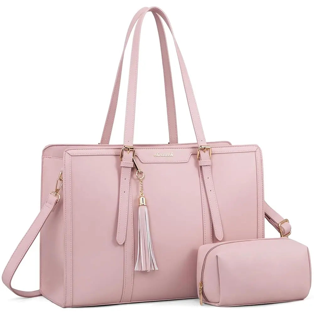 JMT-144650 Stylish 2-Piece Set PU Leather and Canvas Tote Bag for School, Shopping, and Casual Use, Versatile Crossbody and Shoulder Design for Women