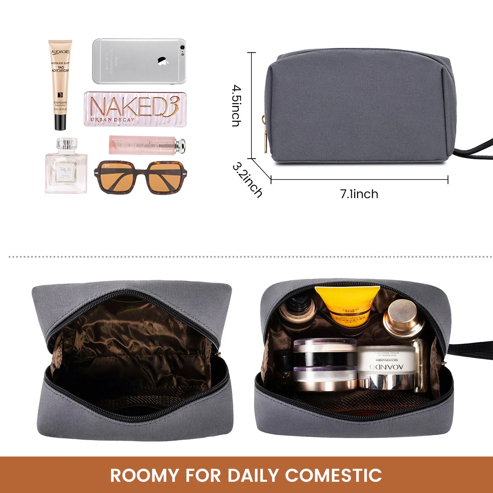 JMT-144650 Stylish 2-Piece Set PU Leather and Canvas Tote Bag for School, Shopping, and Casual Use, Versatile Crossbody and Shoulder Design for Women