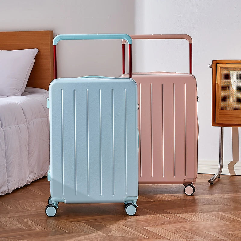 JMT-144714 Wide Handle Laptop Cabin Suitcase for Students - Travel Trolley Case with Easy Mobility
