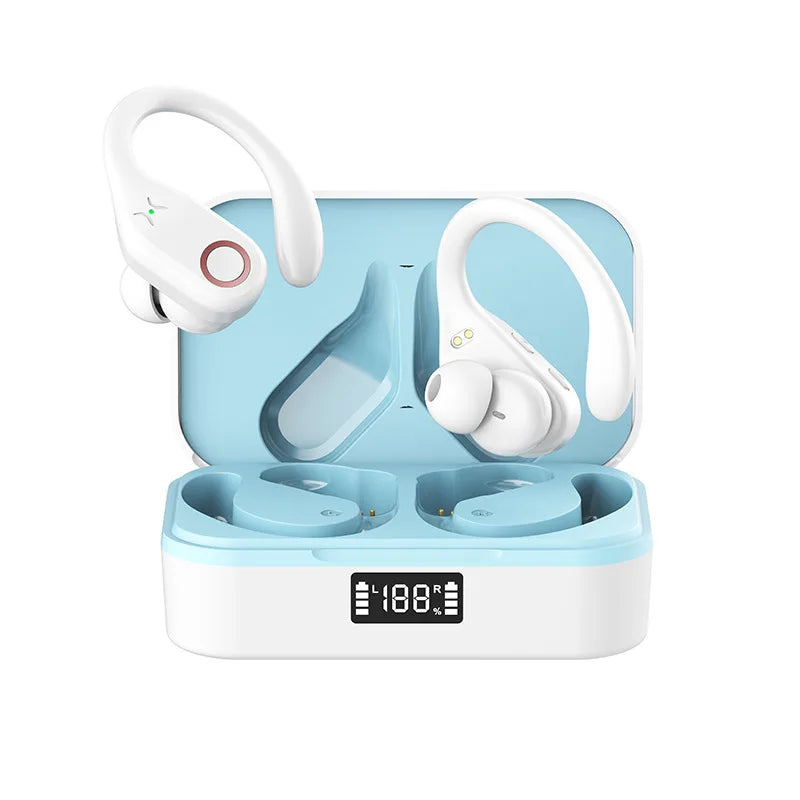 JMT-144842 Waterproof Wireless In-Ear Headset with LED Digital Display for Sports Use