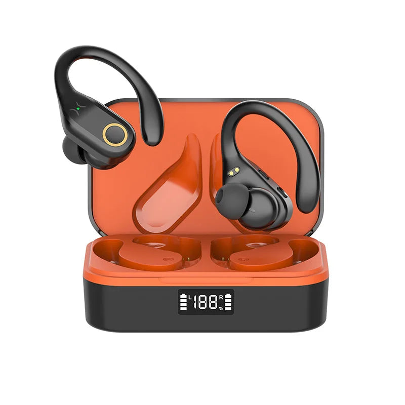 JMT-144842 Waterproof Wireless In-Ear Headset with LED Digital Display for Sports Use