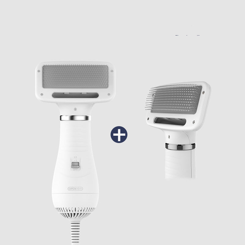 JMT-144906 Teddy Integrated Hair Dryer and Brushing Comb with Wireless Convenience, Adjustable Heat and Speed