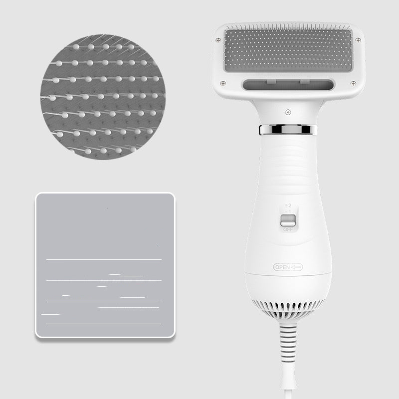 JMT-144906 Teddy Integrated Hair Dryer and Brushing Comb with Wireless Convenience, Adjustable Heat and Speed