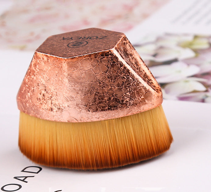 JMT-145098 Foundation Brush with Earth-Friendly Carrying Case for Powder, Liquid, Cream, and Blush Application