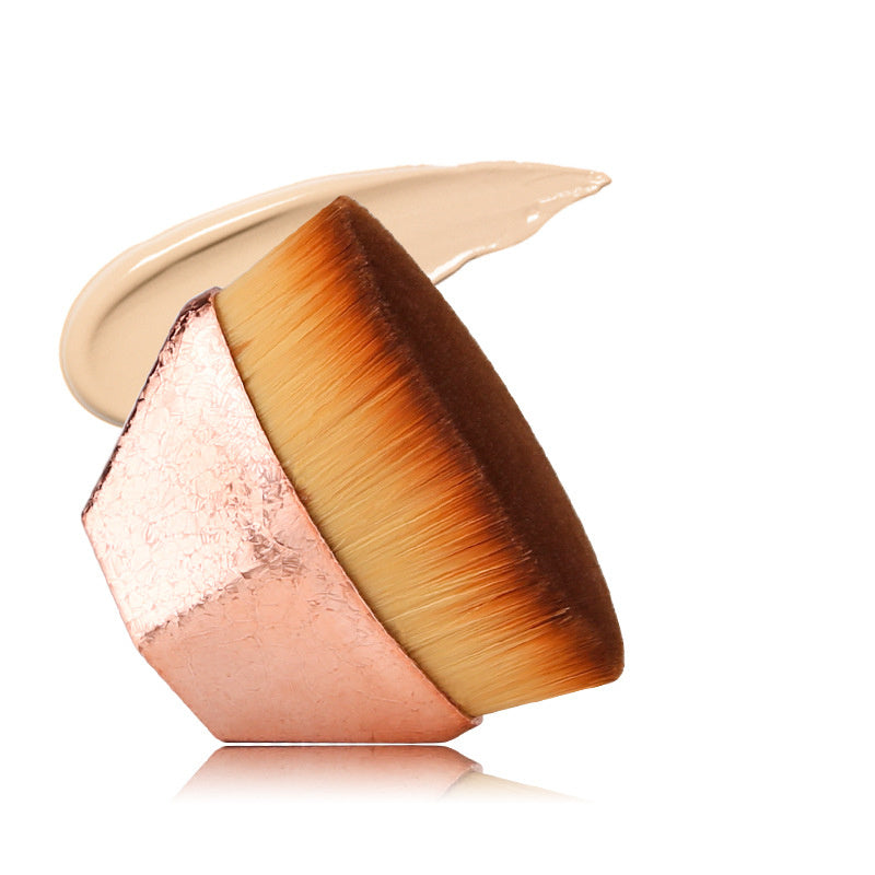 JMT-145098 Foundation Brush with Earth-Friendly Carrying Case for Powder, Liquid, Cream, and Blush Application