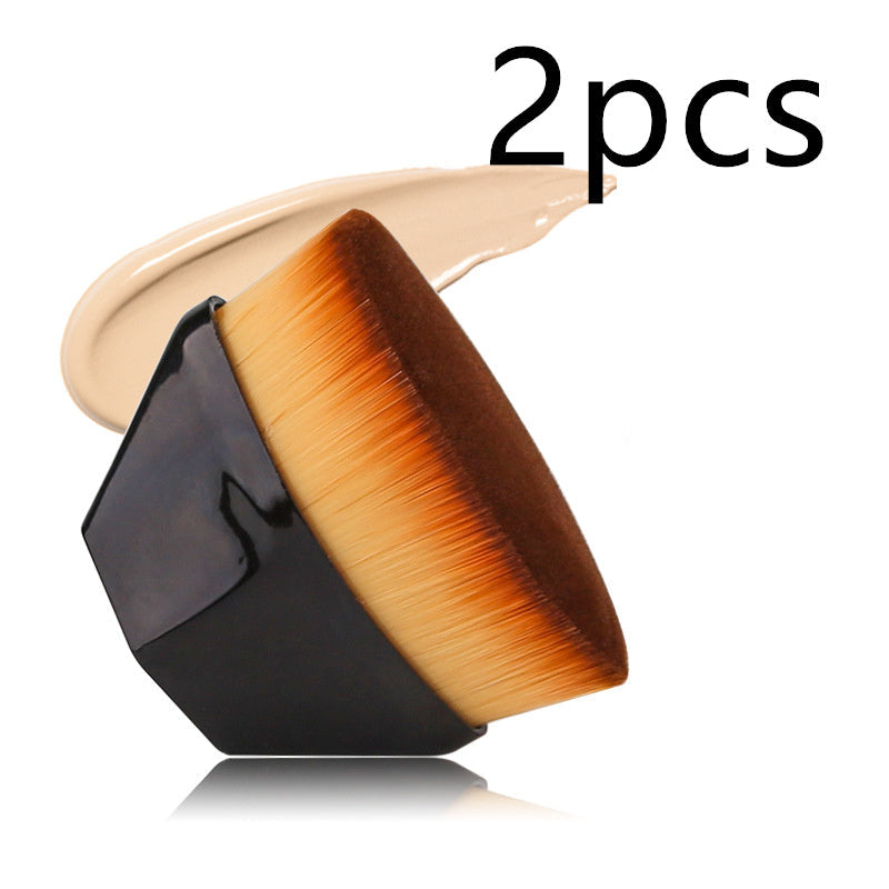 JMT-145098 Foundation Brush with Earth-Friendly Carrying Case for Powder, Liquid, Cream, and Blush Application