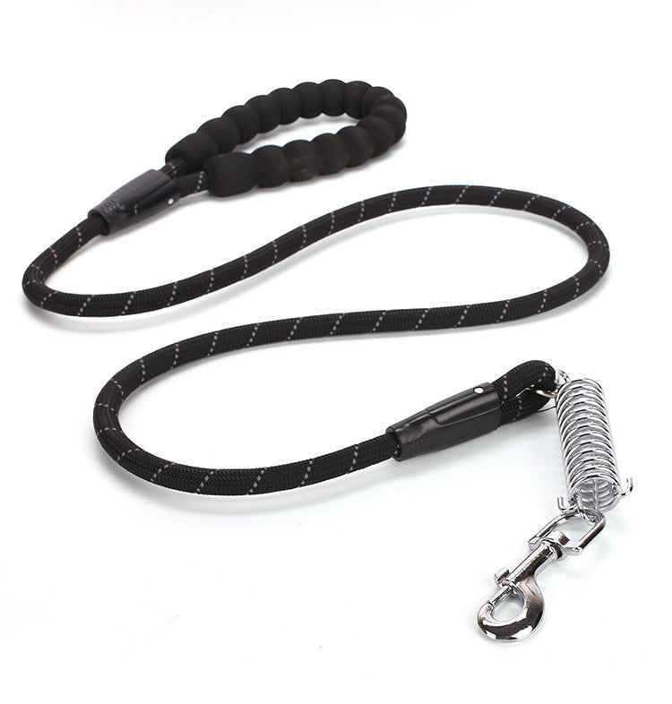 JMT-145162 Reflective Nylon Dog Traction Belt Leash - 1.2cm x 1.5m, All-Season Design