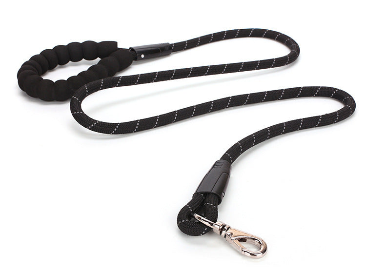 JMT-145162 Reflective Nylon Dog Traction Belt Leash - 1.2cm x 1.5m, All-Season Design