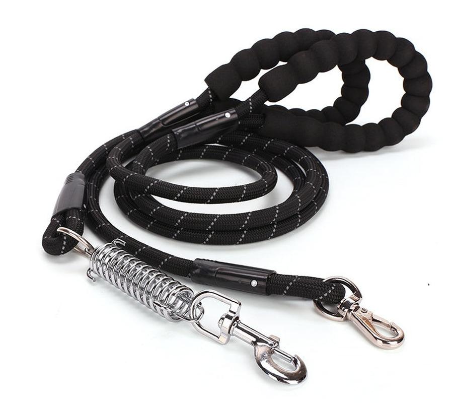 JMT-145162 Reflective Nylon Dog Traction Belt Leash - 1.2cm x 1.5m, All-Season Design