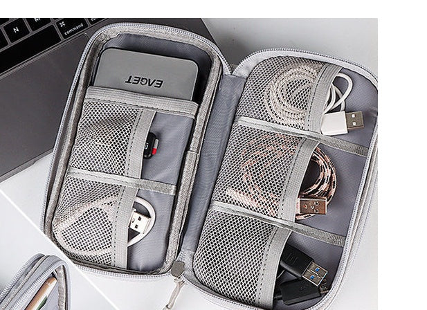 JMT-145354 Multifunctional Waterproof Storage Bag for Cables and Chargers - Portable Travel Organizer