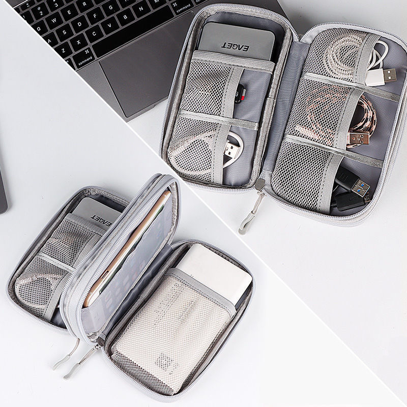 JMT-145354 Multifunctional Waterproof Storage Bag for Cables and Chargers - Portable Travel Organizer
