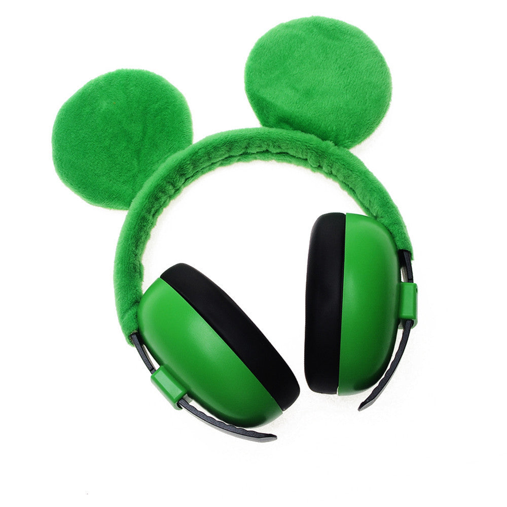 JMT-145802 Children's Soundproof Flannel Earmuffs – Stylish Anti-Noise Protection in Fox, Frog, or Giraffe Design