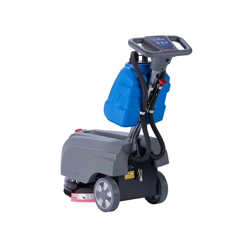 JMT-145930 Compact 24V Electric Walk-Behind Mini Floor Cleaning Machine for Shops and Burnishing