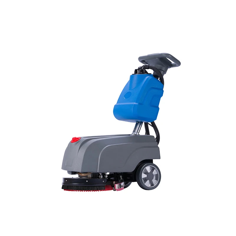 JMT-145930 Compact 24V Electric Walk-Behind Mini Floor Cleaning Machine for Shops and Burnishing