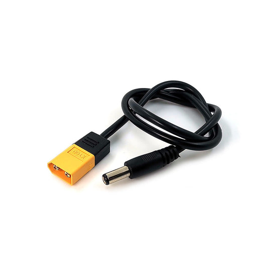 JMT-145994 XT60 to DC 5.5mm x 2.5mm Power Cord – 0.5m Dual Core 22 AWG Adapter Cable