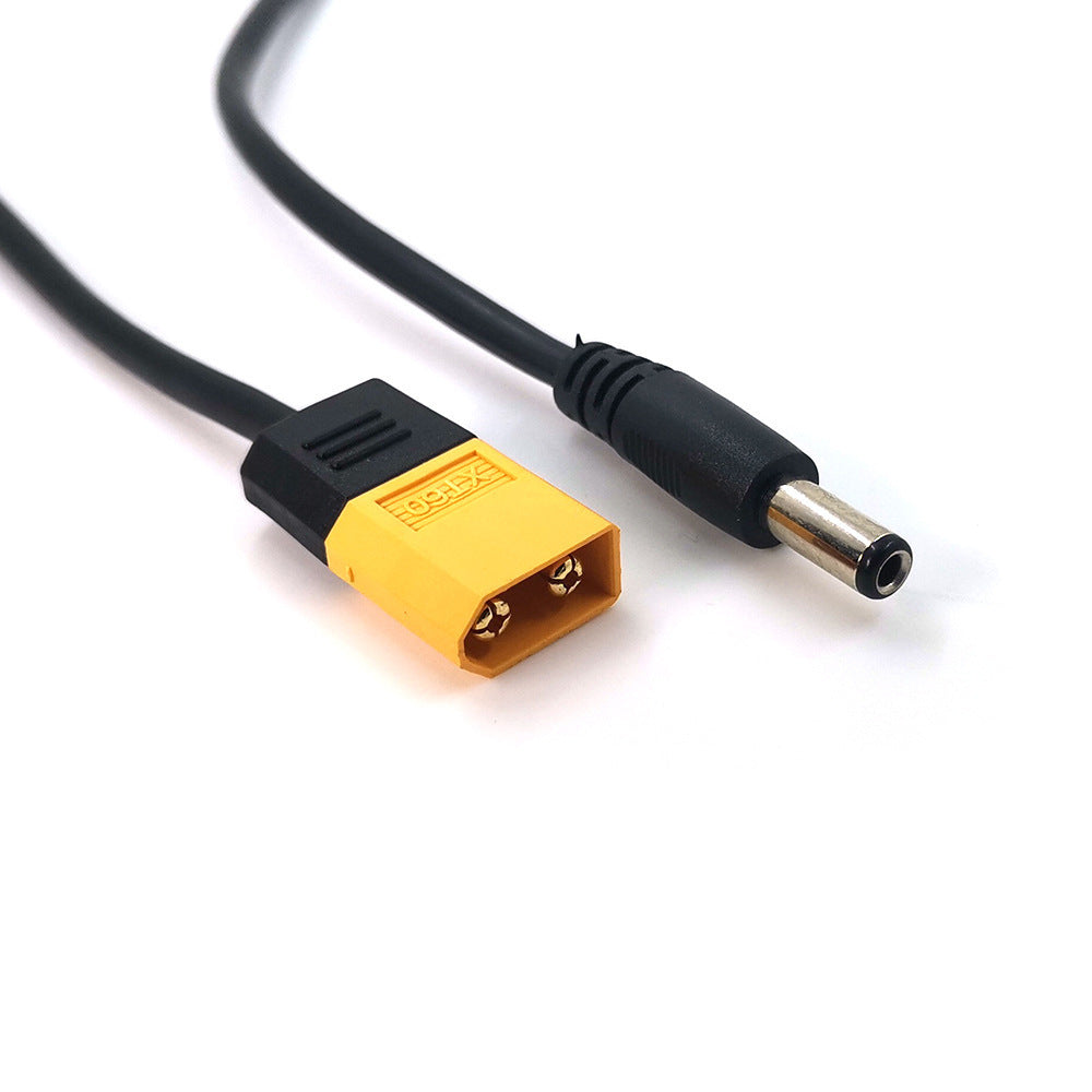 JMT-145994 XT60 to DC 5.5mm x 2.5mm Power Cord – 0.5m Dual Core 22 AWG Adapter Cable