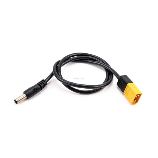 JMT-145994 XT60 to DC 5.5mm x 2.5mm Power Cord – 0.5m Dual Core 22 AWG Adapter Cable