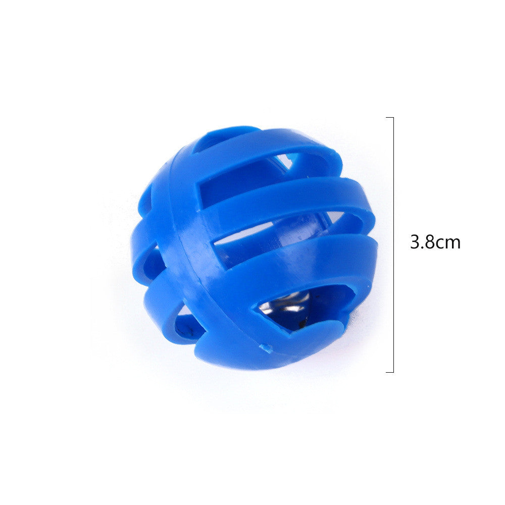 JMT-146122 Colorful Plastic Bell Ball for Cats - 3.8cm Diameter Pet Toy