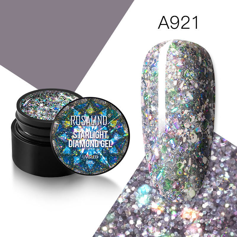 JMT-146122 Xingyao UV Gel Nail Polish with Seven-Color Sequins, 5ML Diamond Glue