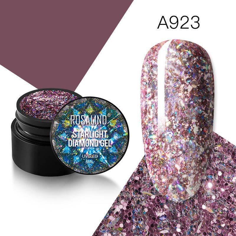 JMT-146122 Xingyao UV Gel Nail Polish with Seven-Color Sequins, 5ML Diamond Glue