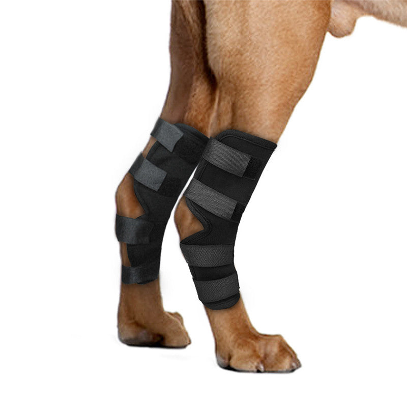 JMT-146442 Neoprene Elbow Support Bandage for Pets - Black Protective Recovery Gear