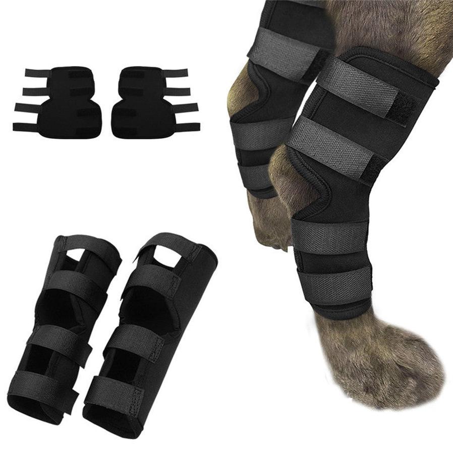 JMT-146442 Neoprene Elbow Support Bandage for Pets - Black Protective Recovery Gear