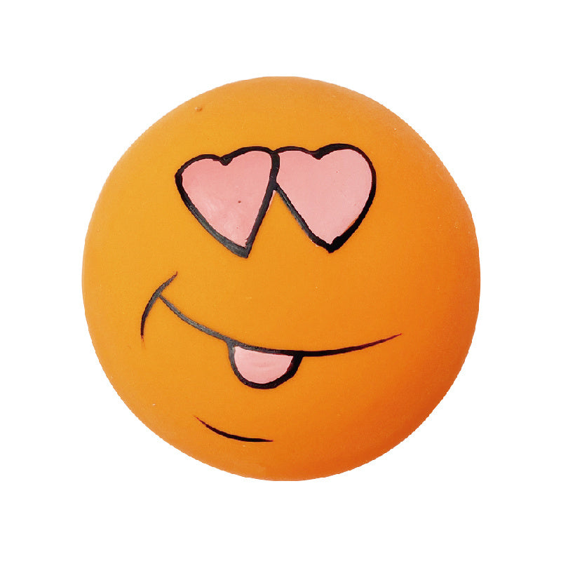 JMT-146954 Round Latex Dog Voice Toy in Vibrant Colors for Interactive Playtime