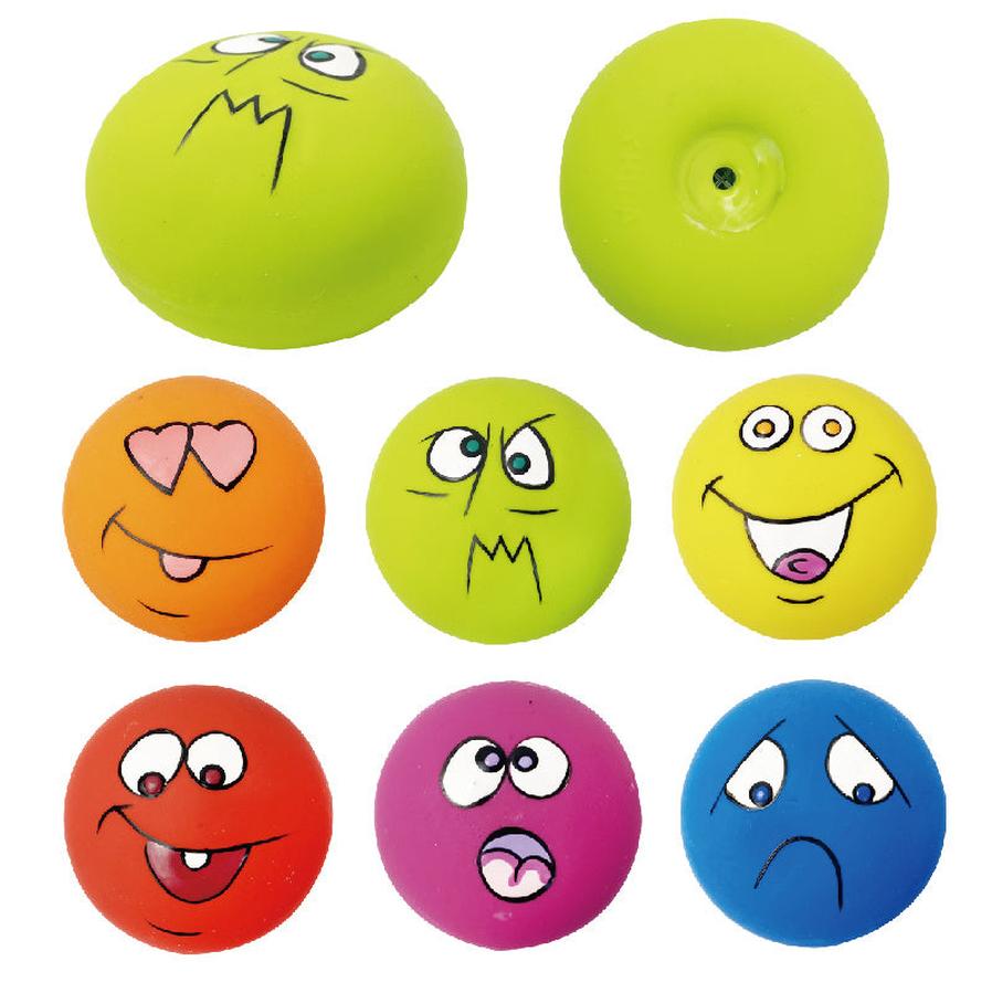 JMT-146954 Round Latex Dog Voice Toy in Vibrant Colors for Interactive Playtime