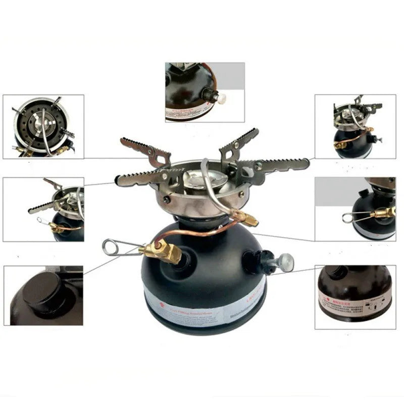 JMT-147018 Compact Multifunctional Outdoor Petrol and Alcohol Stove for Camping and Travel