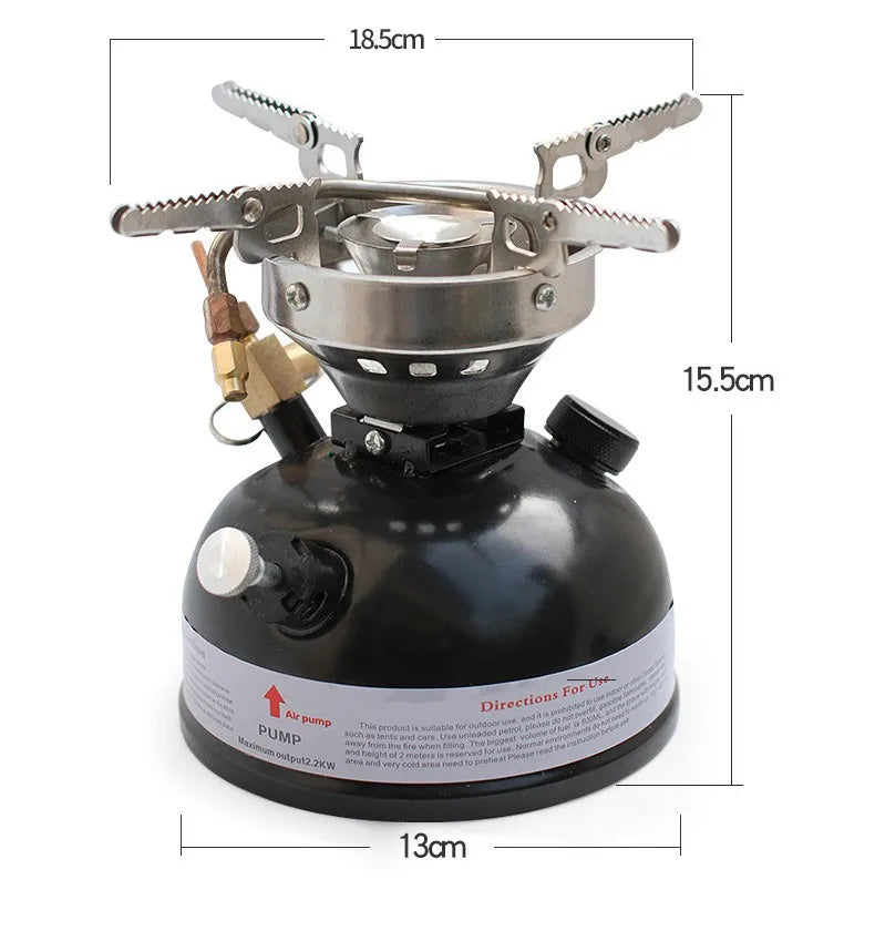 JMT-147018 Compact Multifunctional Outdoor Petrol and Alcohol Stove for Camping and Travel