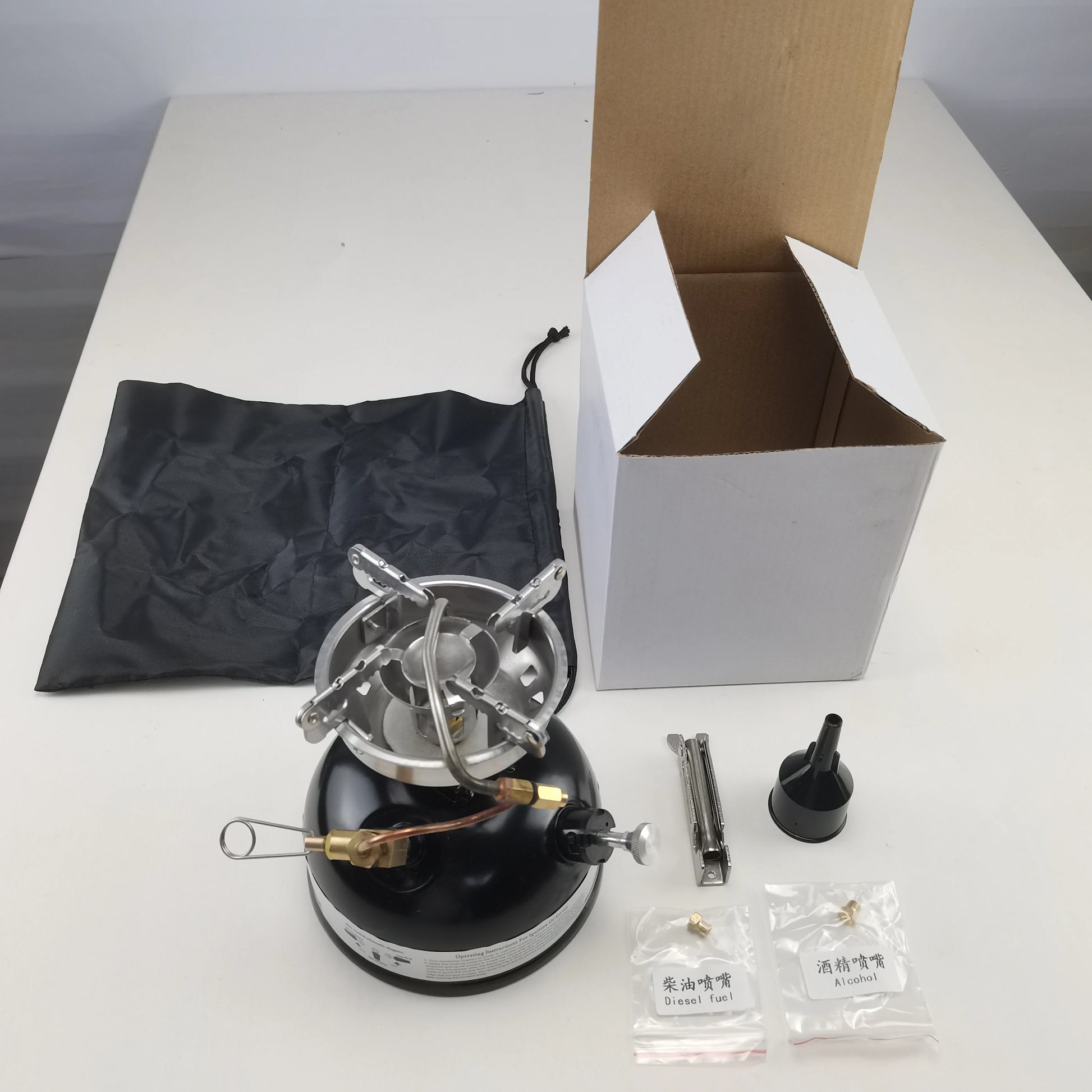 JMT-147018 Compact Multifunctional Outdoor Petrol and Alcohol Stove for Camping and Travel