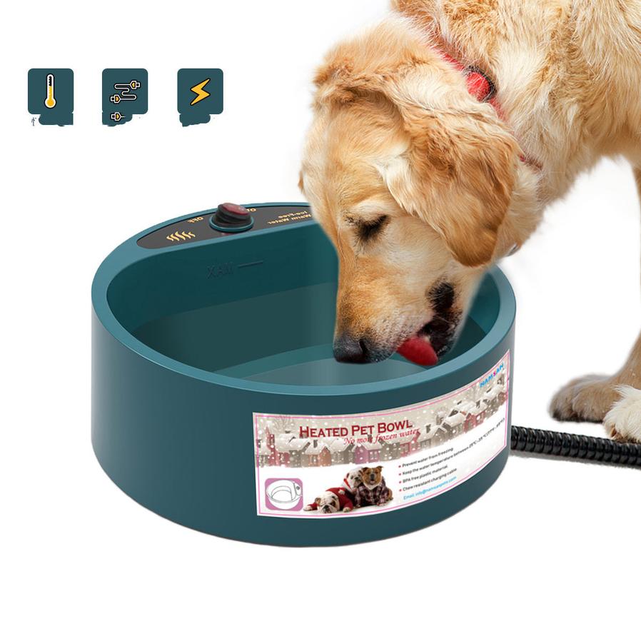 JMT-147146 Automatic Temperature-Controlled Pet Heating Bowl - Insulated, Available in Multiple Colors