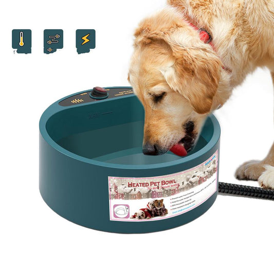 JMT-147146 Automatic Temperature-Controlled Pet Heating Bowl - Insulated, Available in Multiple Colors