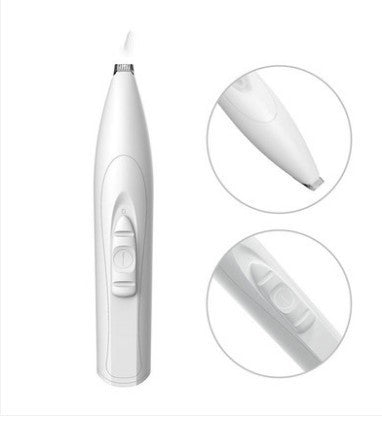 JMT-147210 Electric Pet Hair Trimmer for Cats and Dogs - Rechargeable and Battery Operated Scissors in White and Pink