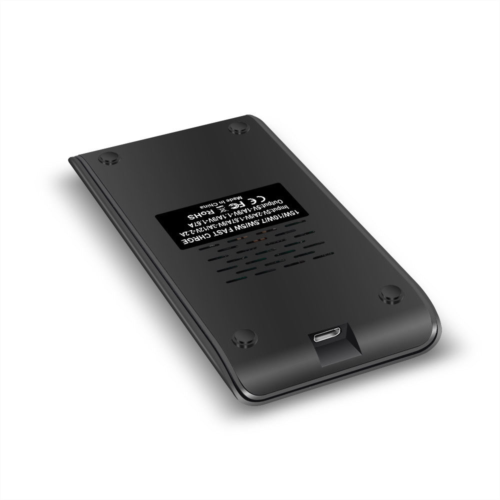 JMT-147658 15W Vertical Folding Wireless Charger with Type-C Interface - Black