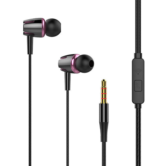 JMT-147786 Wired In-Ear Headphones with Microphone for Gaming and Music, Silicone Earplugs, 110cm TPE Cable