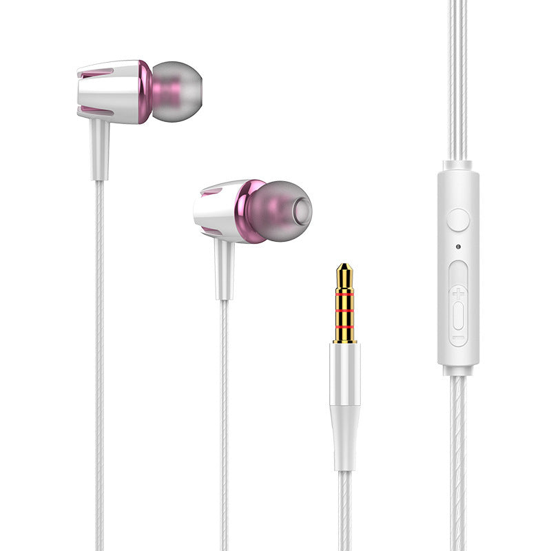 JMT-147786 Wired In-Ear Headphones with Microphone for Gaming and Music, Silicone Earplugs, 110cm TPE Cable