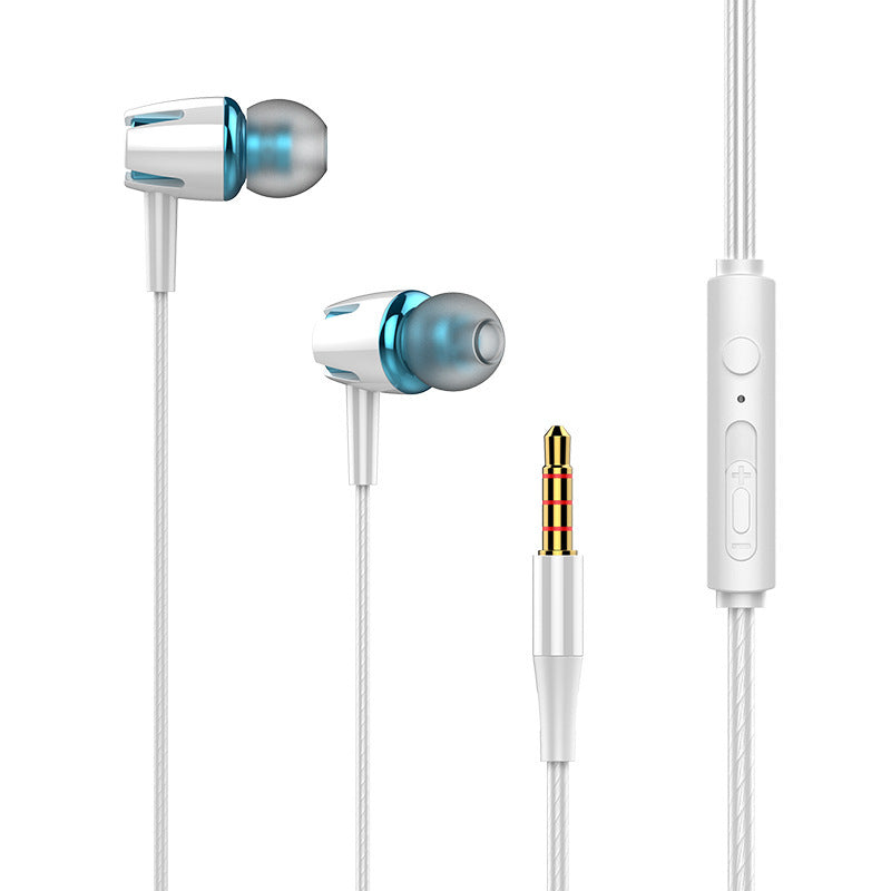 JMT-147786 Wired In-Ear Headphones with Microphone for Gaming and Music, Silicone Earplugs, 110cm TPE Cable