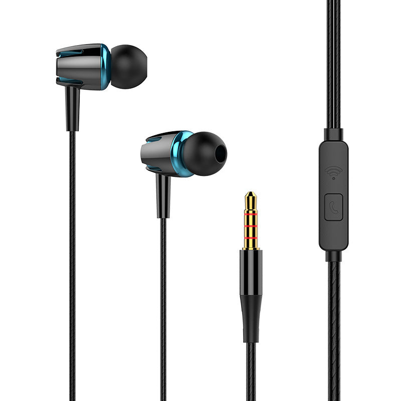 JMT-147786 Wired In-Ear Headphones with Microphone for Gaming and Music, Silicone Earplugs, 110cm TPE Cable