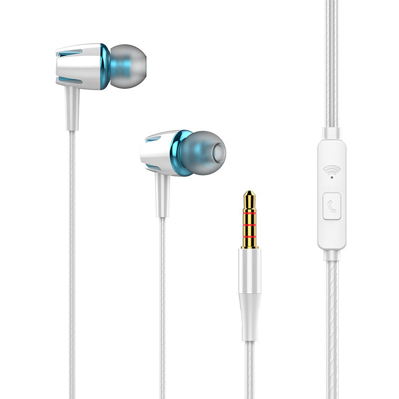 JMT-147786 Wired In-Ear Headphones with Microphone for Gaming and Music, Silicone Earplugs, 110cm TPE Cable