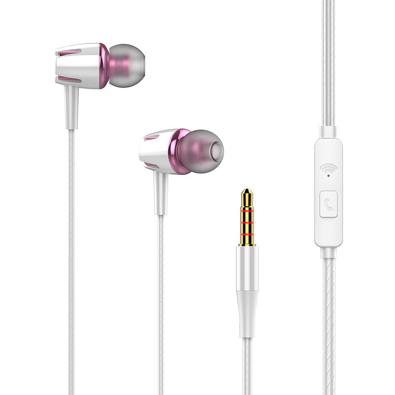 JMT-147786 Wired In-Ear Headphones with Microphone for Gaming and Music, Silicone Earplugs, 110cm TPE Cable