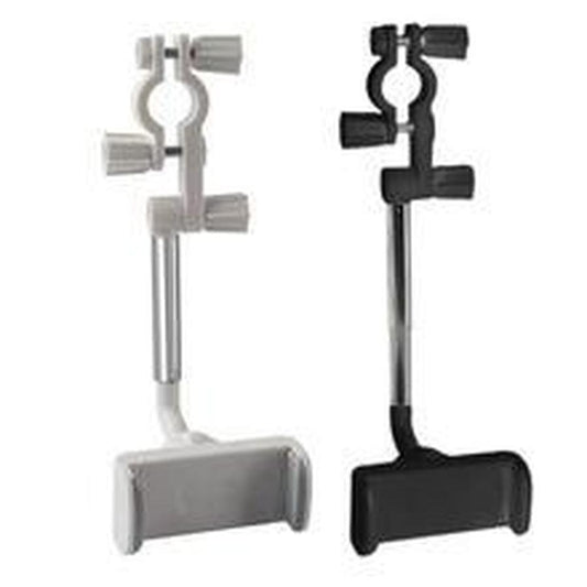 JMT-147978 Rotating Multifunctional Car Phone Holder for Rearview Mirror - Universal ABS Bracket in Black/White