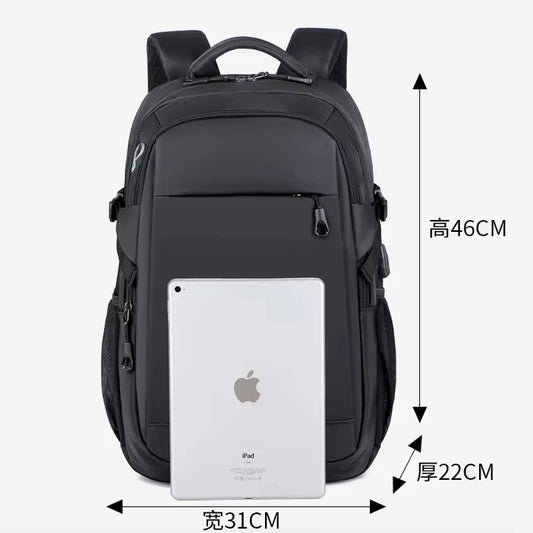JMT-148298 15.6-Inch Waterproof Oxford Polyurethane Backpack for Daily Business and Travel