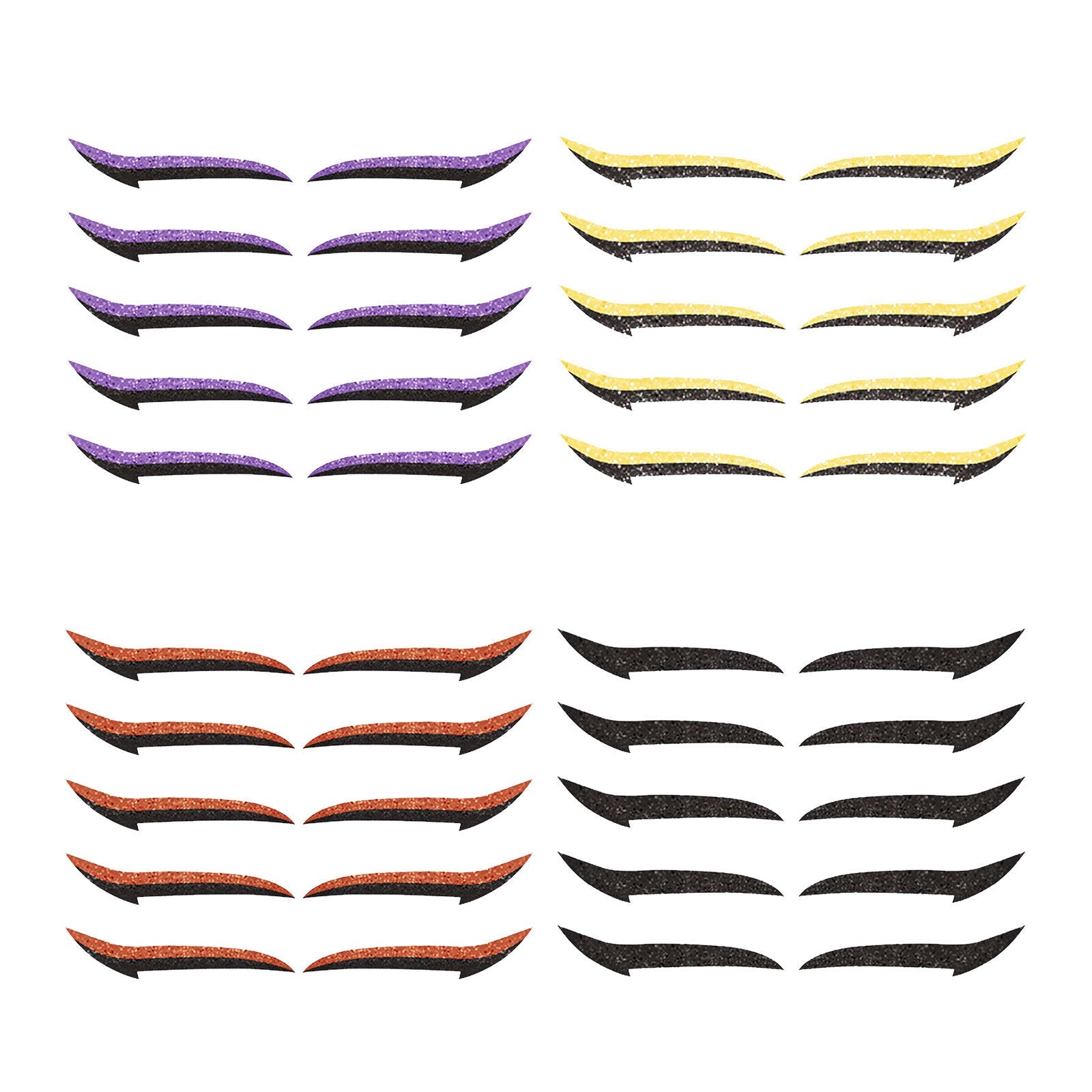 JMT-148554 Reusable Eyeliner Stickers in Multiple Colors – 10 Stickers per Pair, Various Designs Available