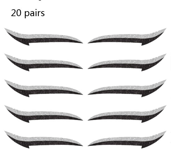 JMT-148554 Reusable Eyeliner Stickers in Multiple Colors – 10 Stickers per Pair, Various Designs Available
