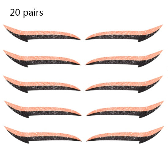 JMT-148554 Reusable Eyeliner Stickers in Multiple Colors – 10 Stickers per Pair, Various Designs Available