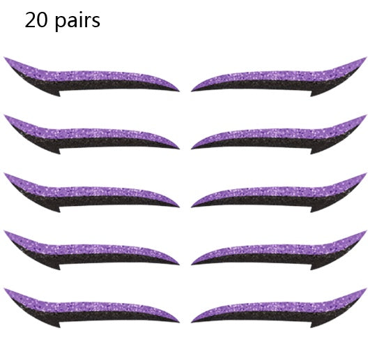 JMT-148554 Reusable Eyeliner Stickers in Multiple Colors – 10 Stickers per Pair, Various Designs Available