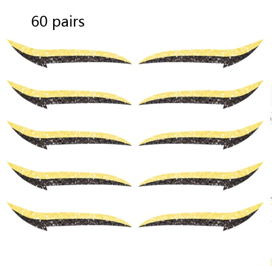 JMT-148554 Reusable Eyeliner Stickers in Multiple Colors – 10 Stickers per Pair, Various Designs Available